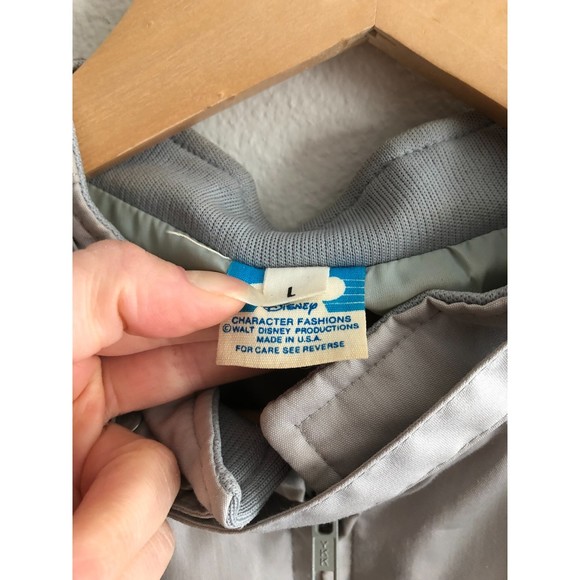 VTG Disney Character Fashions Grey Bomber Jacket Size L - Picture 15 of 15